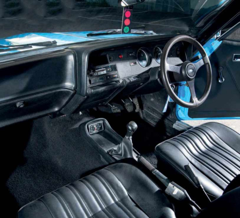 Cosworth YB-powered turbo 1974 Ford Capri 3.0S Mk2 interior