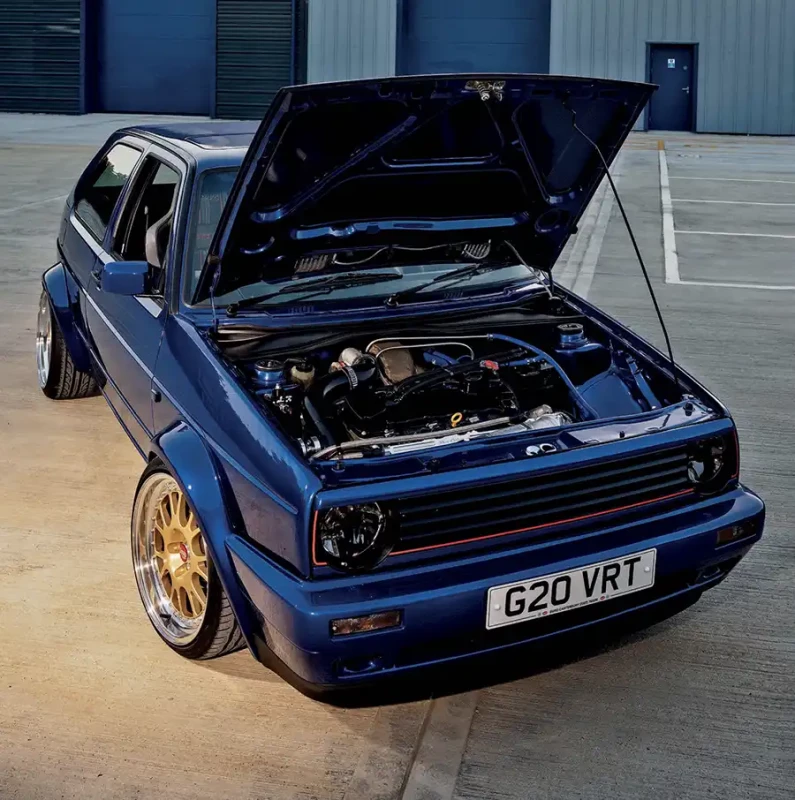 500bhp of turbo’d VR6 Volkswagen Golf Mk2 4Motion into a subtly re-worked