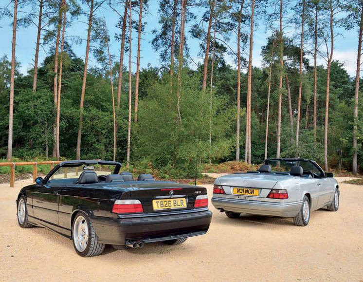 1995 Mercedes-Benz E220 Cabriolet A124 vs. 1996 BMW M3 Convertible Evolution E36/2CS
