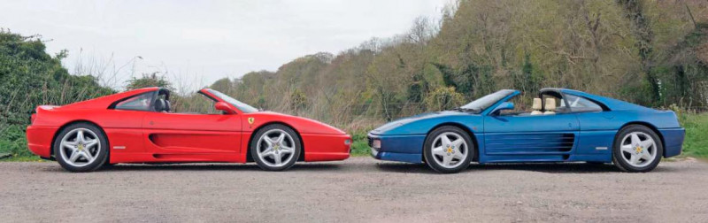 1989 Ferrari 348 TS vs 1994 F355 GTS