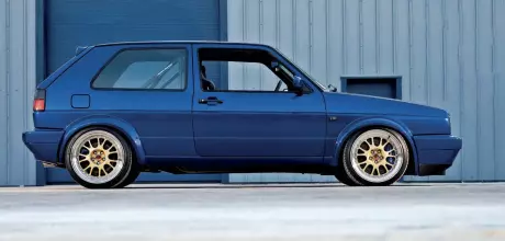 500bhp of turbo’d VR6 Volkswagen Golf Mk2 4Motion into a subtly re-worked