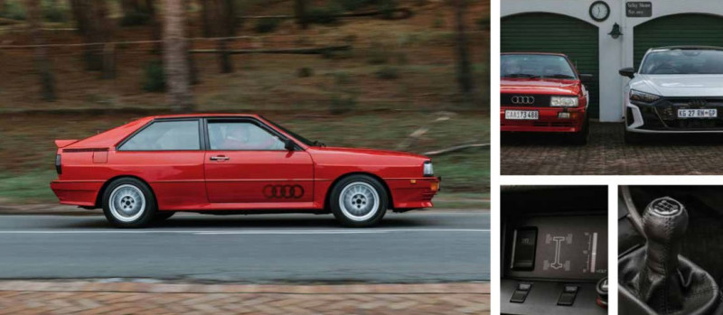 1986 Audi Ur-Quattro and e-tron GT