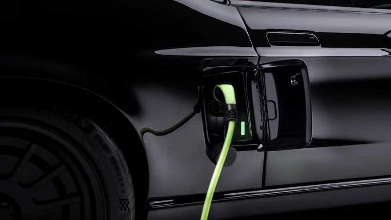 Electric 2023 Ford Mustang by Charge Cars - charger connector