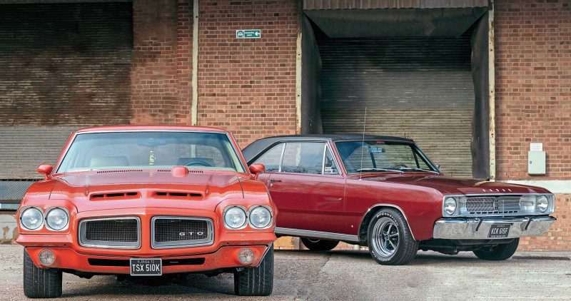 1967 Dodge Dart GT and 1972 Pontiac Le Mans