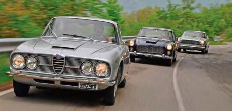 1962 Lancia Flaminia Coupé 2.5 3B vs. 1964 Alfa Romeo 2600 Sprint Coupe Series 106.02, 1966 Fiat 230