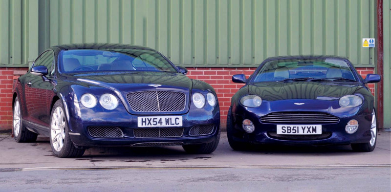 Bentley Continental GT Mk1 vs. Mercedes-Benz CL600 C215 and Aston Martin DB7 Vantage